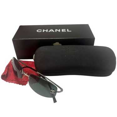 CHANEL y2k シャネル リムレス フレームレス サングラス ヴィンテージ CHANEL シャネル サングラス リムレス ココマーク ブラウン