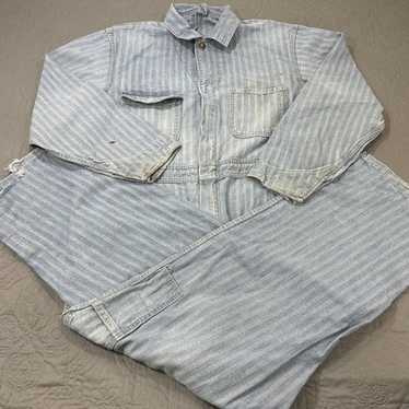 BIG SMITH Herringbone Coveralls Denim Vintage Union M… - Gem
