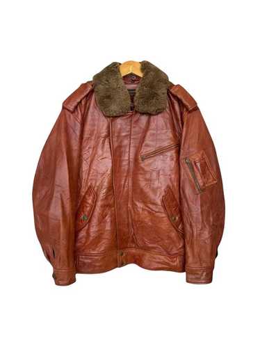 90s ITALY製 ROBO A-2 レザージャケット SIZE M Mens robo leather jacket - Gem
