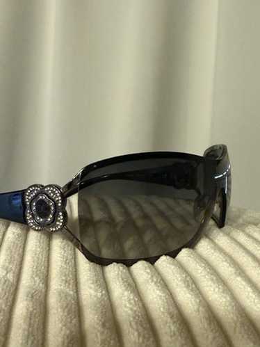 CHANEL サングラス/BLK/4164-B フラワーモチーフ