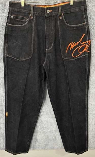 fubu platinum MUHAMMAD ALI 刺繍デニムパンツ 2XL Vintage Platinum