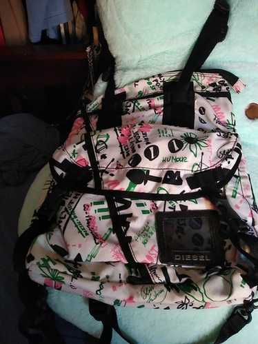 バッグ Diesel 00s Patchwork Design Backpack Diesel Men 00 S Archive Military Backpack Dark Green Luxury
