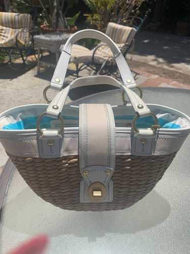未使用級 黒 vintage coach old straw bag かごバッグ Coach straw basket bag - Gem