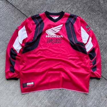 HONDA カバーオール 赤・黒 Honda Racing　サイズM Honda fox racing t-shirt - Gem