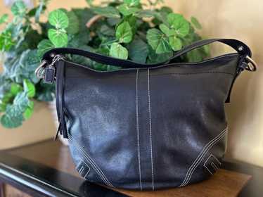 美品✨Vintage Coach Soho Hobo Shoulder bag Vintage Coach Brown Leather Y2K Soho Small Hobo Shoulder Bag
