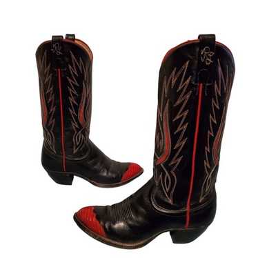 靴 90s RALPH LAUREN COUNTRY Western Boots Vintage cowboy boots ralph lauren - Gem
