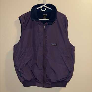 patagonia shelled synchilla vest シンチラ XL Vintage Patagonia Shelled Synchilla Vest Blue Pockets Fleece