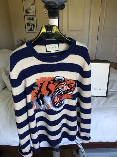 Gucci sweater tiger intarsia - Gem