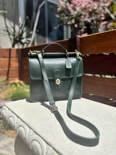 ◎vintage◎ COACH Mini リュック Green Coach Vintage Preowned RARE Bottle Green Rucksack Backpack