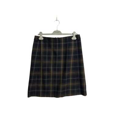 スカート MIUMIU Bicolor Skirt 40 Archive Miu Miu Sheer Polka Dot Skirt in Blu & Avorio | FWRD