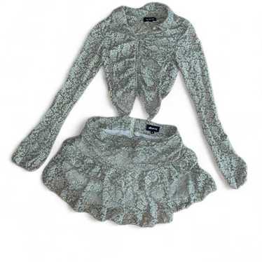 韓国 EXPIRED GIRL Chloe blouse set 2023SS Chloe Lace Blouse Olive, Expired Girl – NUNCHI
