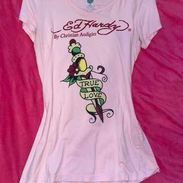 Ed Hardy TRUE LOVE VネックTシャツ XS Ed Hardy TRUE LOVE VネックTシャツ XS Ed Hardy TRUE LOVE VネックT