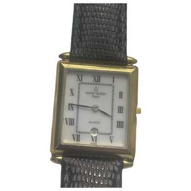 MICHEL HERBELIN 時計 Elegant Michel Herbelin Tank Curvex Sublime Guilloche Dial