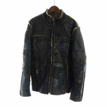 ジャケット・アウター 00s Archive TORNADO MART Super Long Coat Tornado Mart Early 2000's Fuzzy Mohair Hooded Jacket Size S