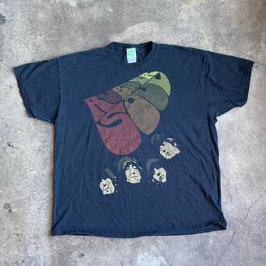 THE BEATLES ビートルズ RUBBER SOUL Tシャツ 90s 白 VINTAGE 90's THE BEATLES RUBBER SOUL HANES ALL OVER PRINT