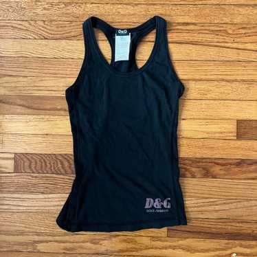 ・Dolce&Gabbana tank top ドルチェアンドガッバーナ D&G Dolce & Gabbana Tank Top Baby Tee M $215 Y2K Vintage