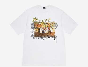 海外希少 【Denim Tears】カンヌTシャツ ロゴ グレー DENIM TEARS》ロゴ カンヌ Tシャツ 黒 グレー ゼブラ柄 (Denim
