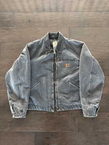 Carhartt J97 PTL グレー カバーオール sold) 2006 Faded Petrol Gray Carhartt Detroit Jacket J97 PTL