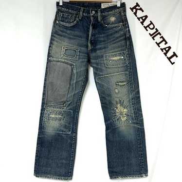 KAPITAL duffle ビッグ キャスケット USED加工 Boro ボロ KAPITAL duffle ビッグ キャスケット USED加工 Boro ボロ