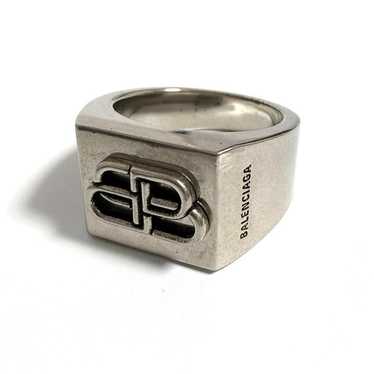 【BALENCIAGA】BB シグネット リング Balenciaga BB Signet Ring Gold in Metal with Gold-tone - US