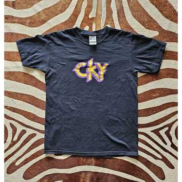 ヴィンテージ✨CKY Tシャツ クラシックロゴ ブルー 7171niロゴTシャツ (ヴィンテージブルー) | 7171ni official store