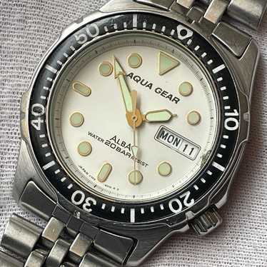 綺麗な稼働品です☺︎SEIKO ALBA AQUAGEAR 20BAR DIVER Seiko alba aqua - Gem