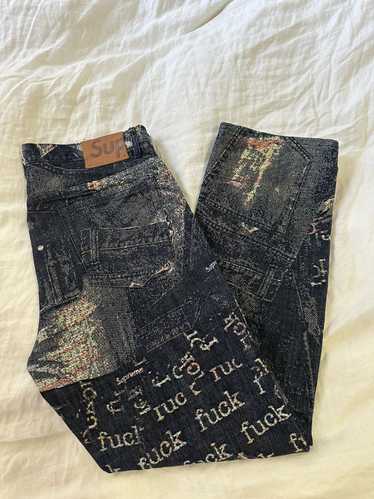 パンツ archive EDWIN grunge damage denim y2k archive grunge edwin fade denim pants - メルカリ