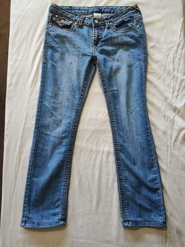 TRUE RELIGION JOEY SUPER T 極太スティッチ W23 TRUE RELIGION JOEY SUPER T デニムパンツ 極太ステッチ - メルカリ