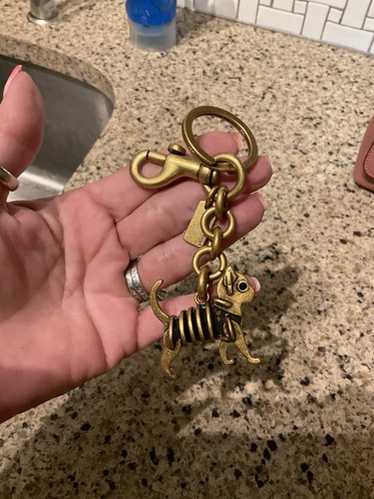 Coach brass key fob - Gem