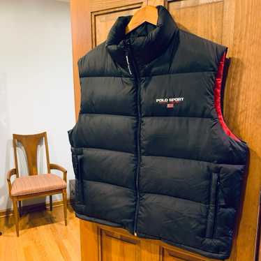 ジャケット・アウター \"POLO SPORT\" Reversible Down Vest / LL polo ralph lauren reversible Down vest M 10/12 Navy/Red Boys