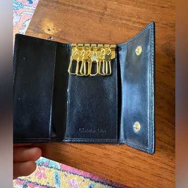 Christian Dior ♡ Vintage ♡ Key case Christian Dior Egg Black Monogram Canvas 4-Key Case Holder
