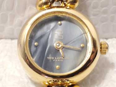 ted lapidus クォーツ ゴールド　テッドラピダス Ted Lapidus Women Watch Silver Gold Stainless WR Brown
