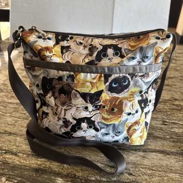 バッグ Lesportsac Cat Boston Bag Cat Pattern Sold Out】LeSportsac Cat Pattern Boston Bag Tote Bag