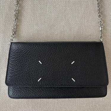 バッグチャーム Maison Margiela Maison Margiela Stitch Mini Half Wallet SA2U Maison Margiela four-stitch Leather Chain Wallet | Black