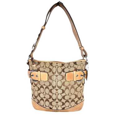 バッグ COACH Soho Signature Suede Shoulder Bag vintage coach soho shoulder bag F11517 Suede Canvas