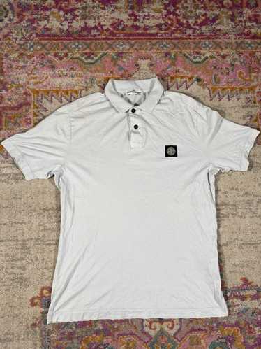 Stone Island Light Blue Polo Shirt Size L  Mens