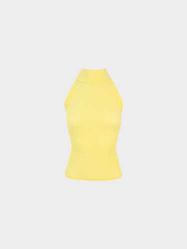 【JeanPaul GAULTIER 】Vネックデザイントップス 40イエロー JeanPaul GAULTIER 】Vネックデザイントップス 40イエロー
