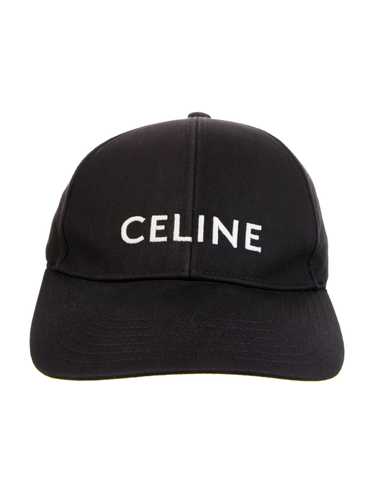 CELINE ブラック キャップ イニシャル ベースボールキャップ / コットン - ブラック | CELINE