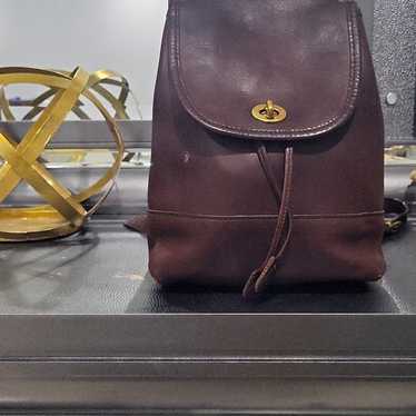 vintage coach old ✨9960 leather bag read Coach Vintage 9960 Black Leather Weekender Daypack Backpack
