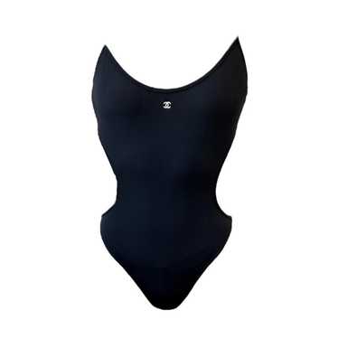 水着・ラッシュガード CHANEL Vintage Swimsuit CHANEL Vintage CC Logo Swimsuit Bikini Separate Swimwear
