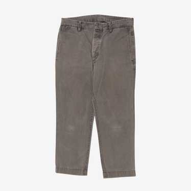 パンツ visvim HW DRILL MIL PANTS (HERRINGBONE) Visvim SS19 HW Drill Mill (Herringbone) Pants Olive | Grailed