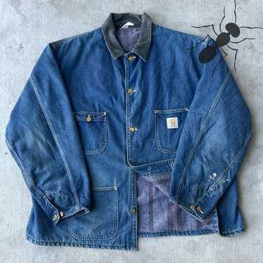Carhartt カーハート 1990s denim Chore Coat XL 90s Carhartt Denim Blanket Lined Chore Coat – Flying