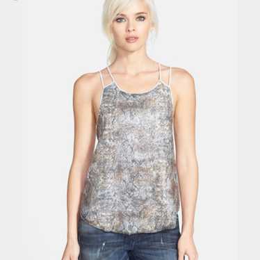 Astr Python Print Sequin Tank - image 1
