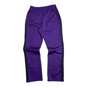 【新品】 Needles Track Pant dark purple S NEEDLES Track Pants Black x Purple lines Size-S Used | eBay