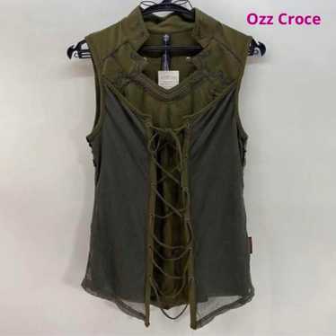 Ozz Croce ジップベスト Ozz Croce / ZIPベスト 黒 H-25-06-24-1025-OO-TO-KB-ZH