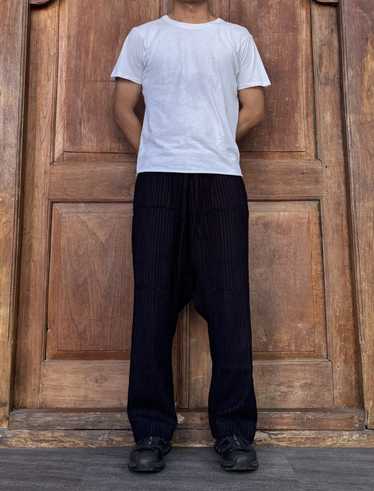 HaaT issey miyakeネイビー パンツ ISSEY MIYAKE Haat wide pants dark blue size M | eBay