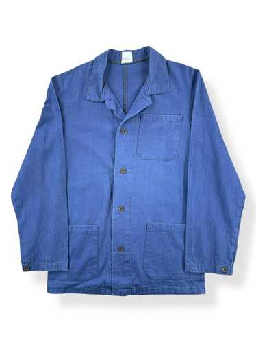 古 M相当 French HBT Chore Work Jacket 50s Hbt french workwear jacket - Gem