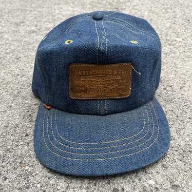 帽子 VINTAGE 70s Levi's denim hat orange tab Vintage Levis Levi Strauss Denim Snapback Orange Tab Trucker