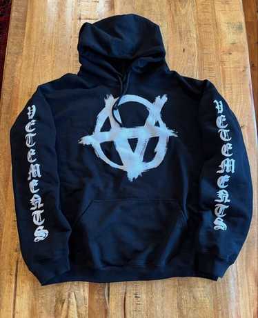 VETEMENTS 20SS ANARCHY HOODIE XS ネイビー VETEMENTS Anarchy Independent Hoodie Unisex Gothic High
