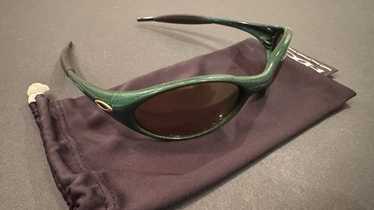 【90年代ビンテージ】OAKLEY eye jacket　USA製 Oakley sunglasses eye jacket metallic brown y2k 90s men's